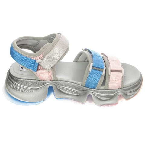 Steve Madden Women's Blue & Gray Chakra Sandals | Steve Madden In Lebanon