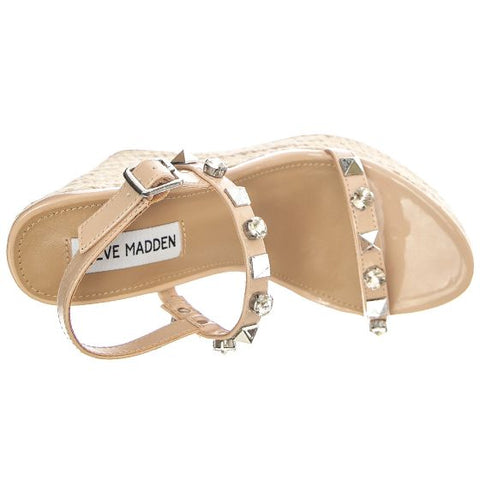 Steve Madden Women's Nude Patent Prime Time Heeled Sandal |Steve Madden In Lebanon