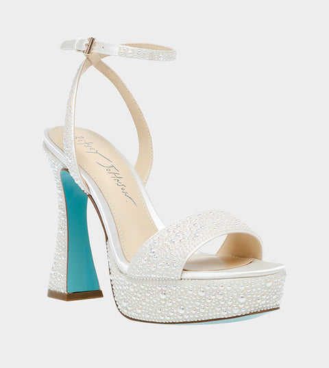Betsey Johnson Women's Pearl SB-BETH Embellished Platform Sandals | Betsey Johnson In Lebanon