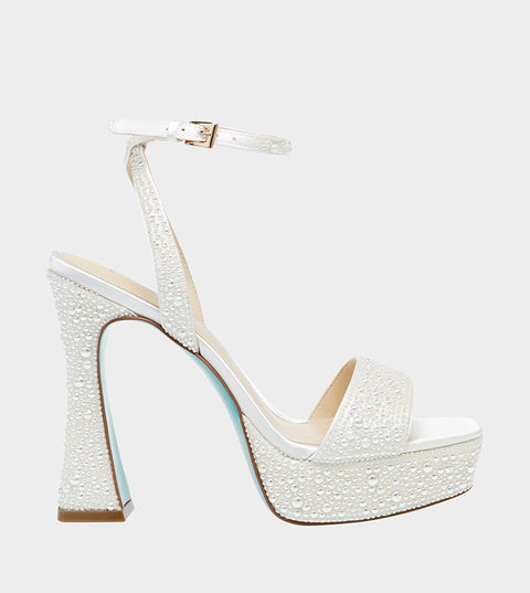 Betsey Johnson Women's Pearl SB-BETH Embellished Platform Sandals | Betsey Johnson In Lebanon