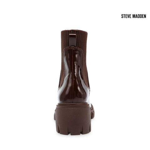 Steve Madden Women's Brown Hutch Patent Synthetic Ankle Boots  |Steve Madden in Lebanon