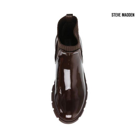 Steve Madden Women's Brown Hutch Patent Synthetic Ankle Boots  |Steve Madden in Lebanon