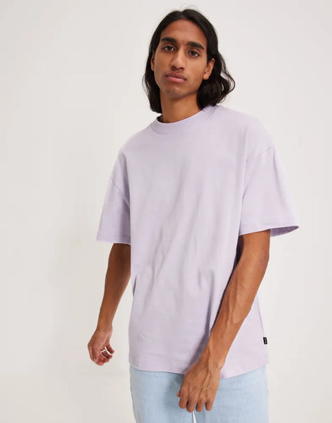 Jack & Jones Men's Light Purple Jprblakam Clean Ss Tee Crew Neck T-Shirt | Jack & Jones In Lebanon