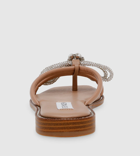 Steve Madden Women's Tan Stylet Open Toe Flat Sandals | Steve Madden In Lebanon