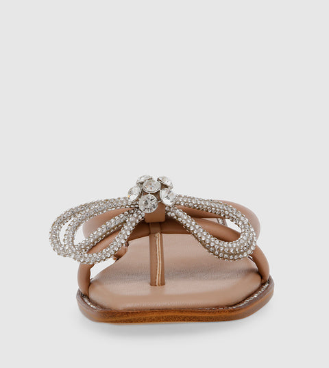 Steve Madden Women's Tan Stylet Open Toe Flat Sandals | Steve Madden In Lebanon