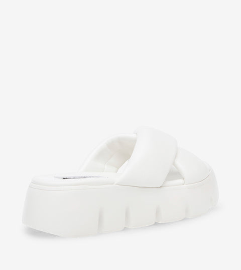 Steve Madden Women's White Broadcast Platform Sandals | Steve Madden In Lebanon