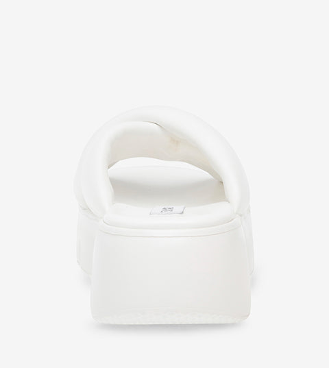 Steve Madden Women's White Broadcast Platform Sandals | Steve Madden In Lebanon