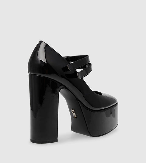 Steve Madden Women's Black Kulture Block Heel Pumps |Steve Madden In Lebanon