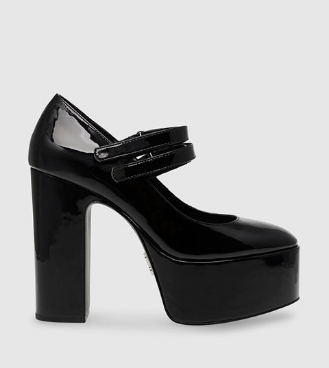 Steve Madden Women's Black Kulture Block Heel Pumps |Steve Madden In Lebanon