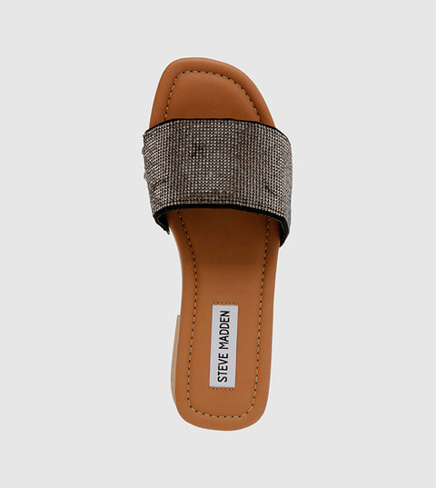 Steve Madden Women's Black Pewter Adaze Sandals | Steve Madden in Lebanon
