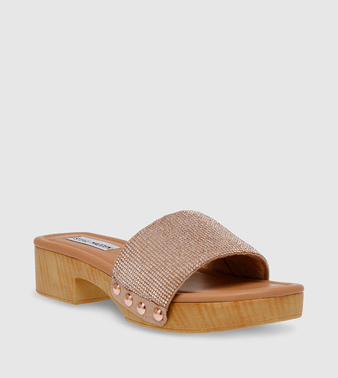 Steve Madden Women's Rose Gold Adaze Slipper | Steve Madden In Lebanon