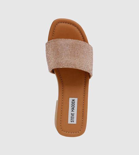 Steve Madden Women's Rose Gold Adaze Slipper | Steve Madden In Lebanon
