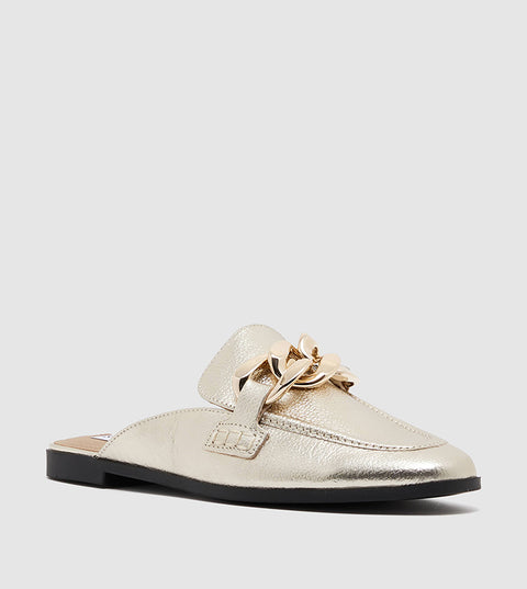 Steve Madden Women's Gold Cally Slippers | Steve Madden In Lebanon