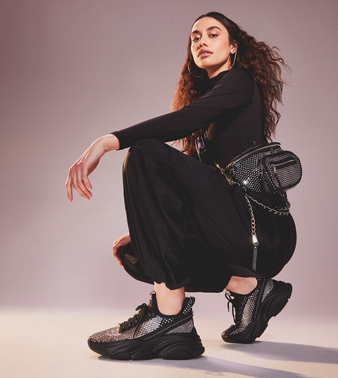 Steve Madden Women's Black Poise Sneaker |Steve Madden In Lebanon