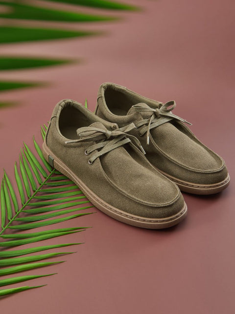 Sinsay Men's Olive Green Flat Casual Shoes | Sinsay In Lebanon