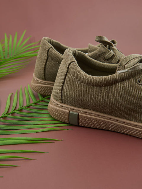 Sinsay Men's Olive Green Flat Casual Shoes | Sinsay In Lebanon