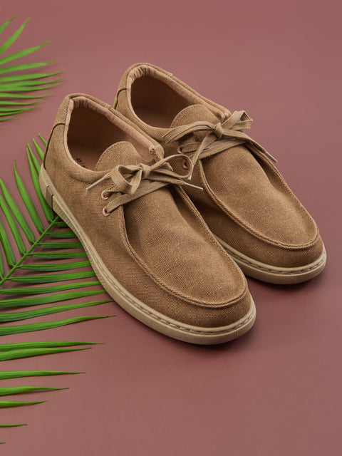Sinsay Men's Khaki Green Plain Lace Up Casual Shoes|Sinsay In Lebanon