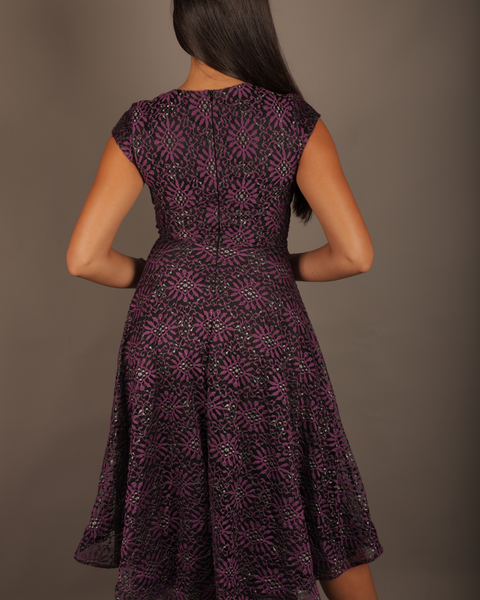 Nuvola Women's Black & Purple Dress 1000000287857 FA248