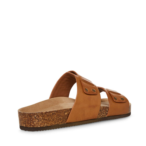 Steve Madden Men's Camel Cognac Leather Slippers | Steve Madden In Lebanon