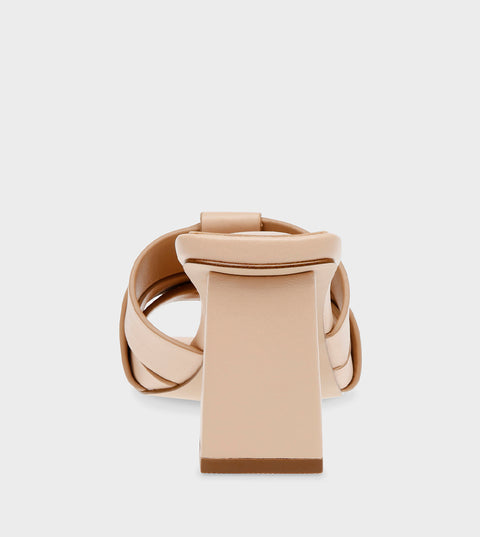 Steve Madden Women's Beige Leather Ariah Heeled Sandals |Steve Madden In Lebanon