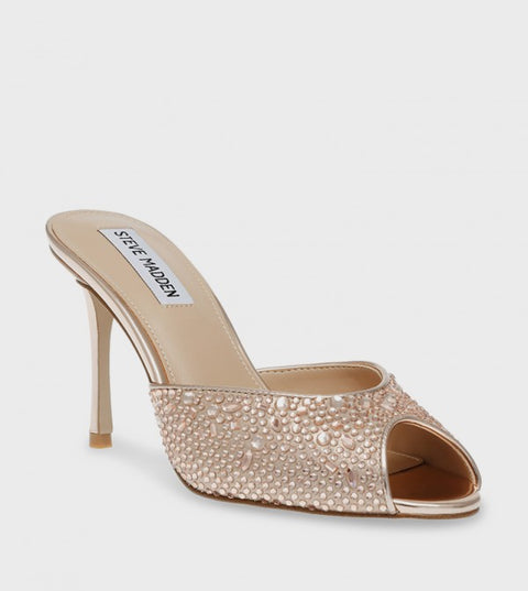 Steve Madden Women's Rose Gold Microsuede Rollout-R Sandal | Steve Madden In Lebanon