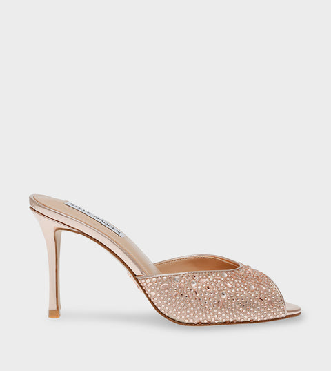 Steve Madden Women's Rose Gold Microsuede Rollout-R Sandal | Steve Madden In Lebanon