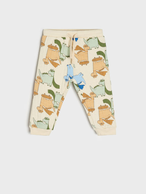 Sinsay Baby Boy Light Beige Dinosaur Print Knitted Set | Sinsay In Lebanon