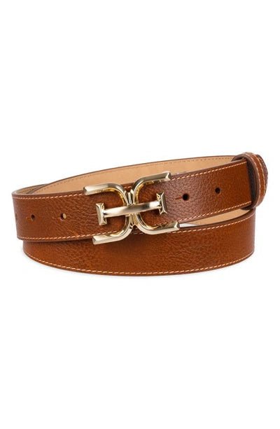 Sam Edelman Women's Tan Slim Double-e Plaque Buckle Belt|Sam Edelman In Lebanon