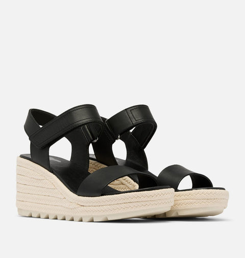 Sorel Women's Black Cameron Wedge Sandals | Sorel In Lebanon