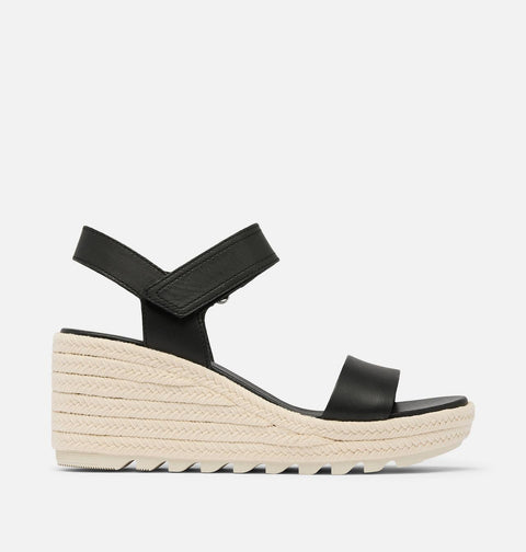 Sorel Women's Black Cameron Wedge Sandals | Sorel In Lebanon