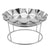 Lucky Tiger Stainless Steel Wavy Edge Serving Bowl & Riser Set Medium Size SO-7788-B
