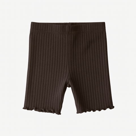POMPdeLUX Girl's Dark Brown Modal Bike Shorts| POMPdeLUX in Lebanon
