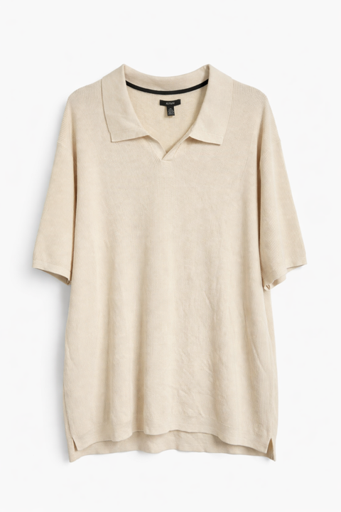 Alfani Men's Beige Textured Waffle-Knit Fennel T-Shirt | Alfani In Lebanon