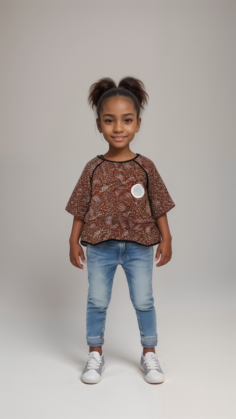 POMPdeLUX Girl's Pink Quilted Short-Sleeve T-Shirt |POMPdeLUX in Lebanon
