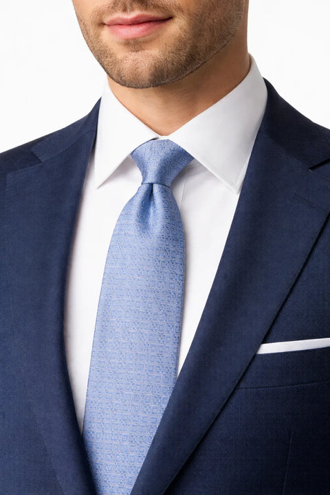 Perry Ellis Portfolio Men's Light Blue Randall Neat Square Tie | Perry Ellis Portfolio In Lebanon