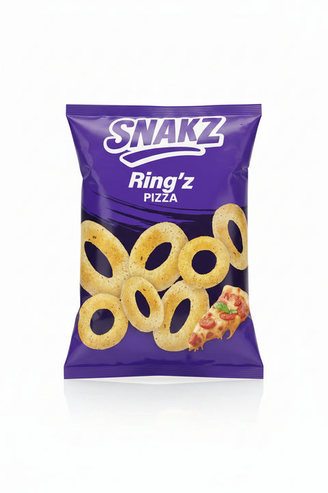 Snakz Ring'z Chips Pizza 25g | Snakz Chips In Lebanon