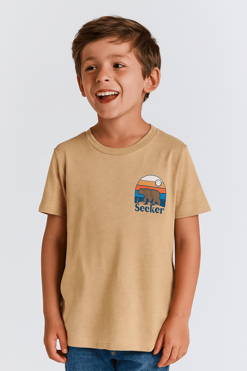 Epic Threads Boy's Dark Beige T-Shirt | Epic Threads In Lebanon