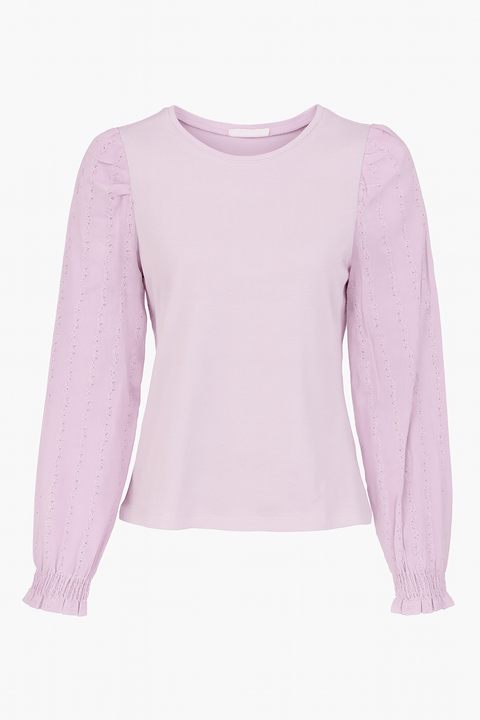 POMPdeLUX Girl's Lilac Long-Sleeve Blouse |POMPdeLUX in Lebanon