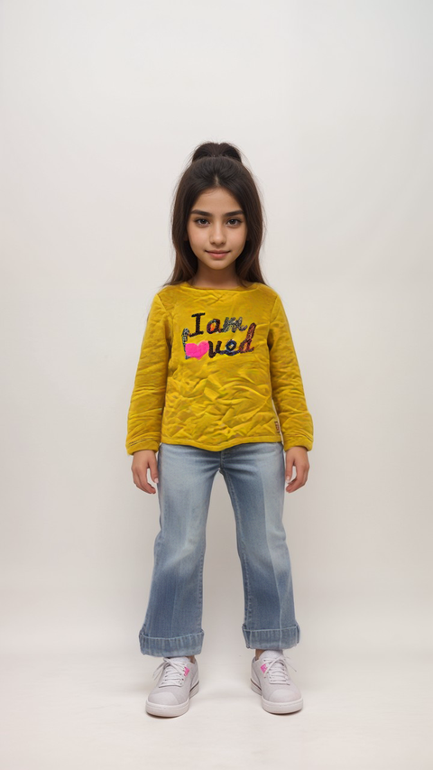 S.Oliver Girl's Mustard Long-Sleeve Sweatshirt |S.Oliver in Lebanon