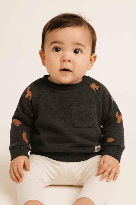 POMPdeLUX Baby Boy's Multicolor Long Sleeve Blouse | POMPdeLUX in Lebanon