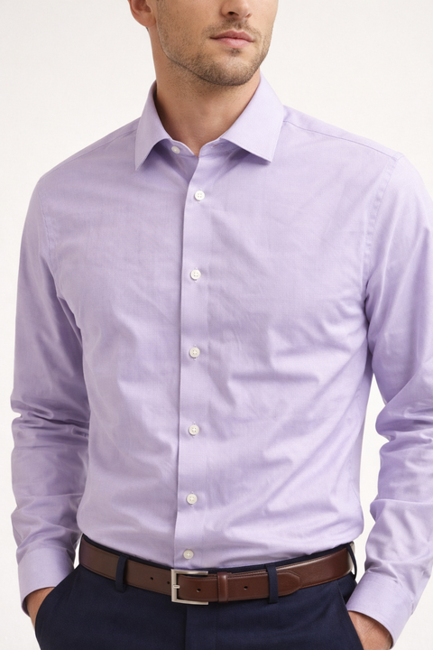 Calvin Klein Men's Lilac Long Sleeve Shirt | Calvin Klein In Lebanon