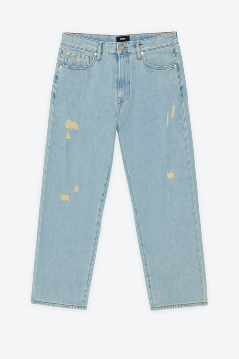 Forever 21 Women's Light Blue High Rise Straight Leg Jeans | Forever 21 In Lebanon