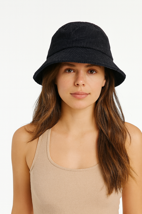 Forever 21 Women's Black Velvet Bucket Hat | Forever 21 In Lebanon