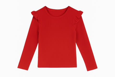 Bonnie Jean Girl's Red Blouse ABFK376.1