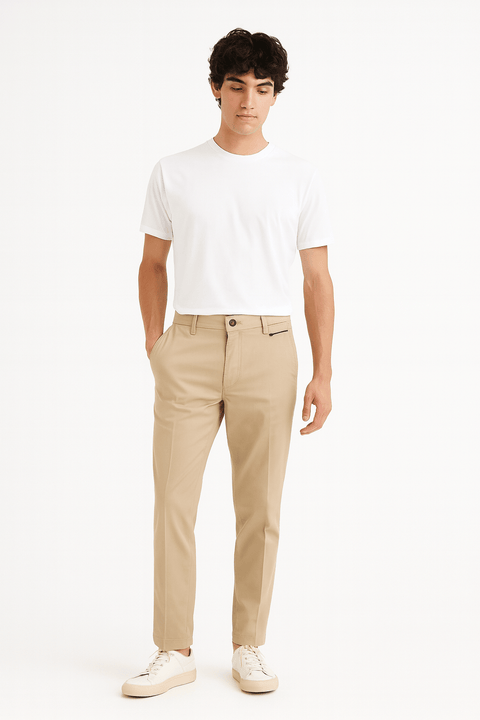 Rebel Men's Beige Chino Pants | Rebel In Lebanon