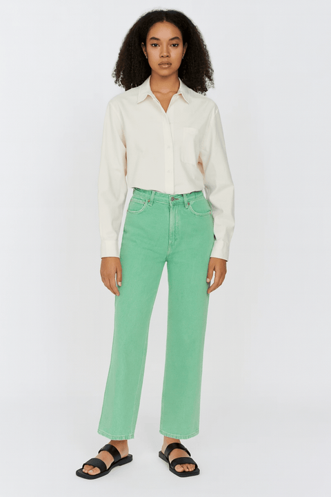 Wrangler Women's Cactus Green Wild West Straight Fit Jeans | Wrangler In Lebanon