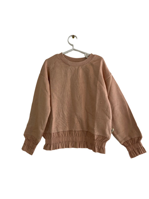 POMPdeLUX Girl's Nude Pink Sweatshirt | POMPdeLUX in Lebanon