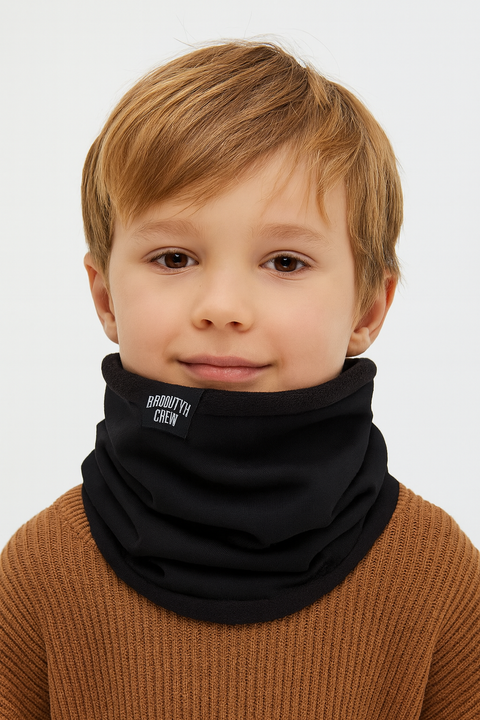 Reserved Boy's Black Neck Warmer With Patch | Reserved  In Lebanon