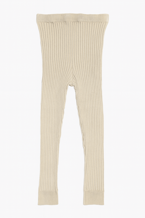 POMPdeLUX Girl's Beige Greenville Lk Knit Leggings |POMPdeLUX in Lebanon