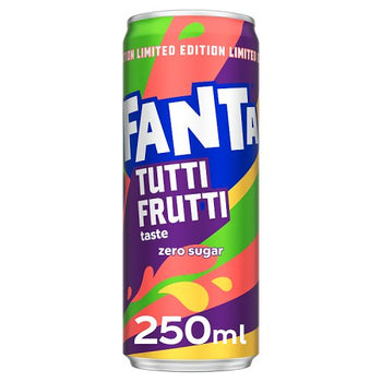 Fanta Zero Tutti Frutti Can Soda Drink 250ml
